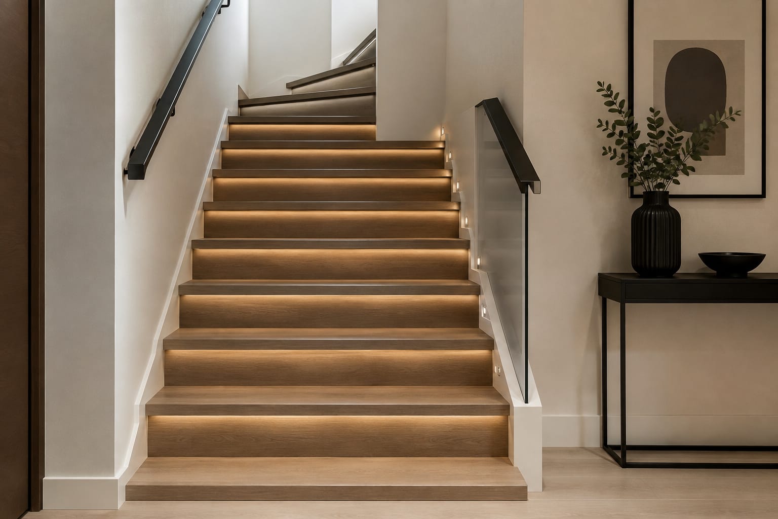 Modern vinyl stair flooring